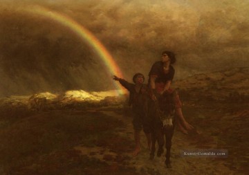  Realist Malerei - Arc en Ciel Landschaft Realist Jules Breton